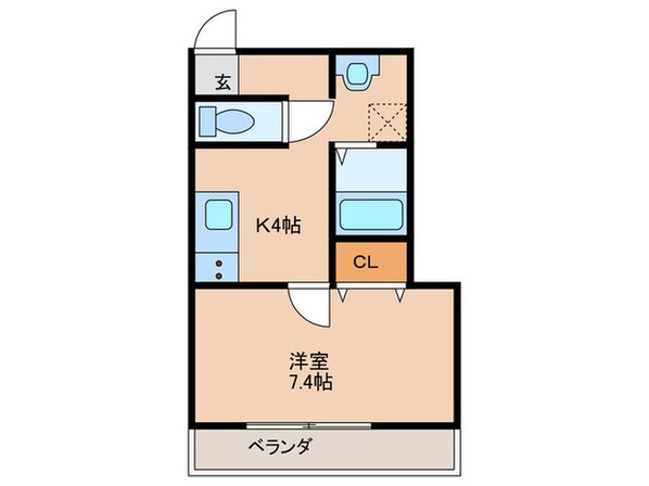 ヴィラナリー放出の物件間取画像